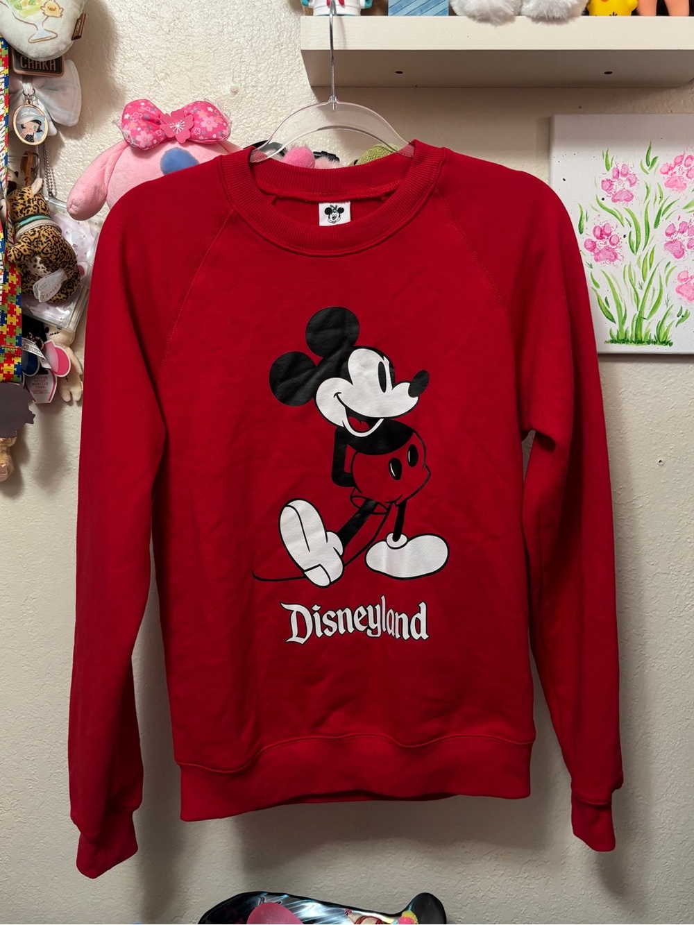 NWT Disney Mickey Mouse Red Sweatshirt Size XS
